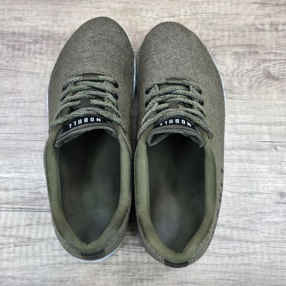 NOBULL SuperFabric Trainer Men's Size 8 Women's Size 9.5 Army Green Sneakers - Picture 5 of 9